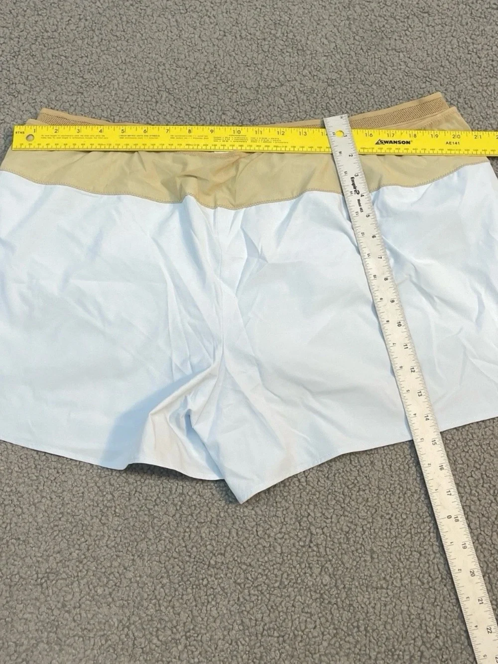 The North Face Mens Light Range Running Shorts XXL Blue Khaki 4 Inch Athletic